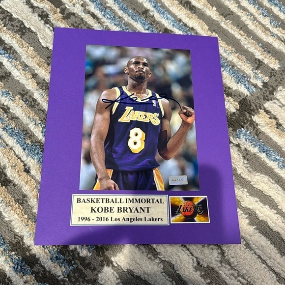 Kobe Bryant autographed photo Lakers Black Mamba - Picture 1 of 1